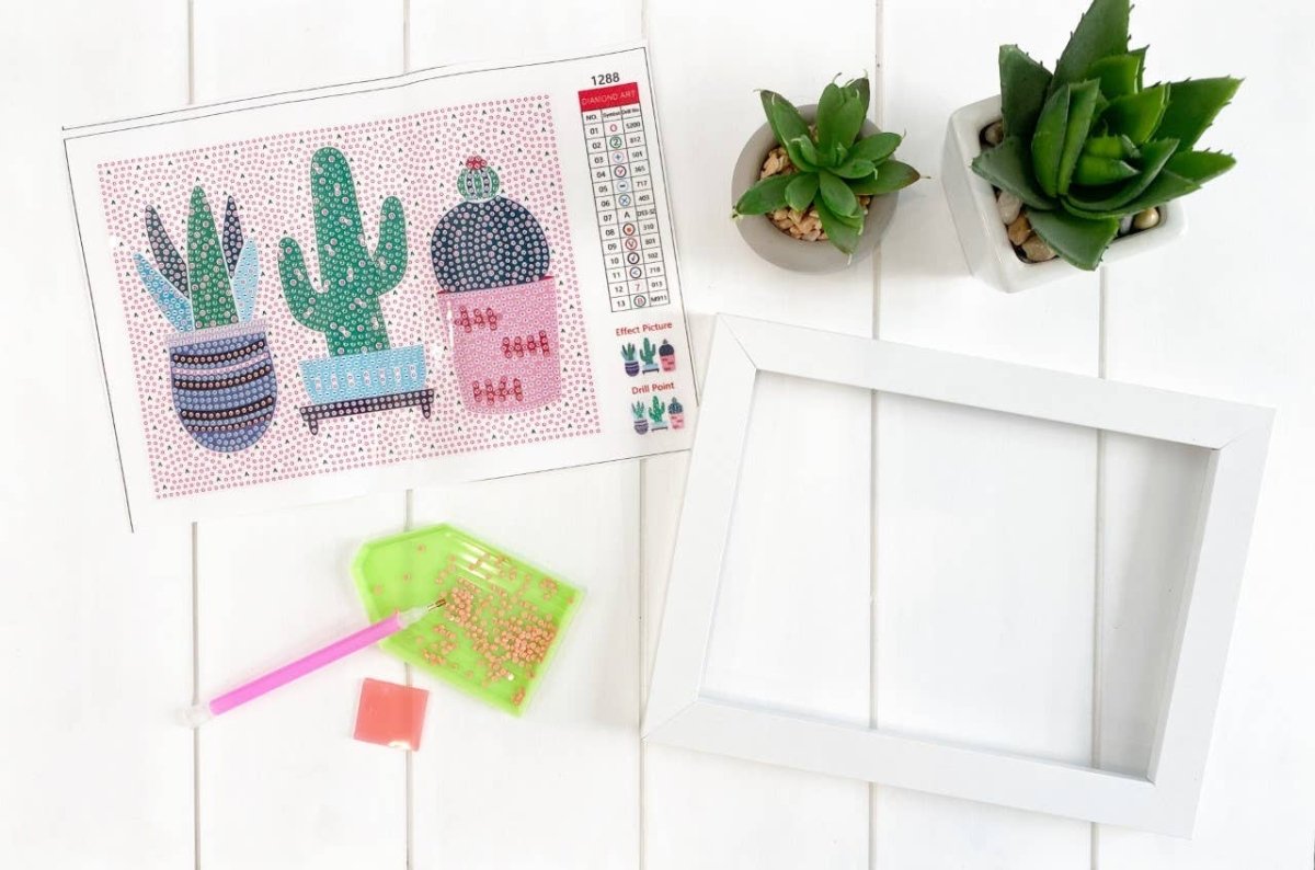 Addison Lane Designs Inc. - Cactus Diamond Art Kit - Purses & Pearls
