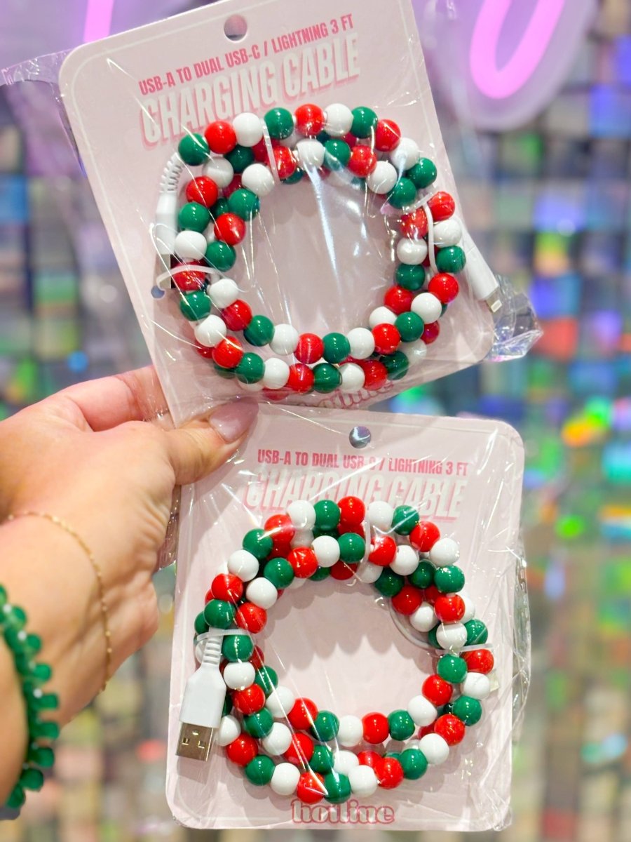 Beaded Charging Cables - Purses & Pearls