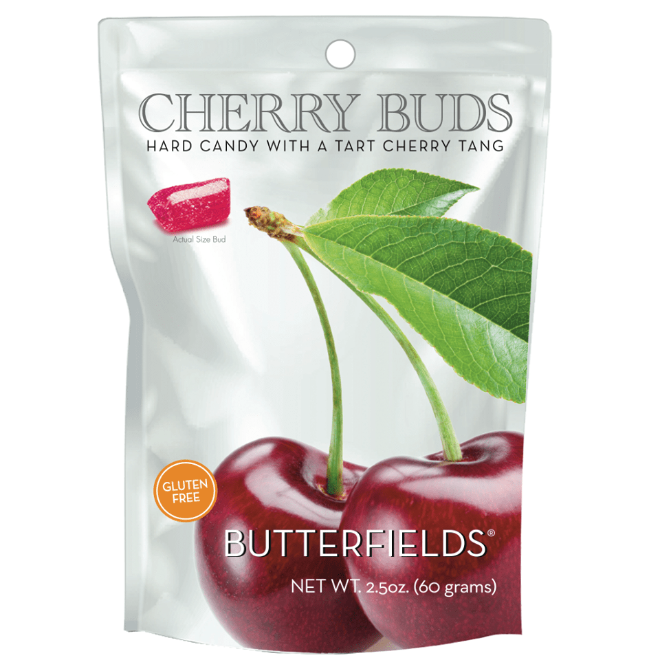 Butterfields Candy - 2.5oz Cherry Buds Hard Candy - Purses & Pearls