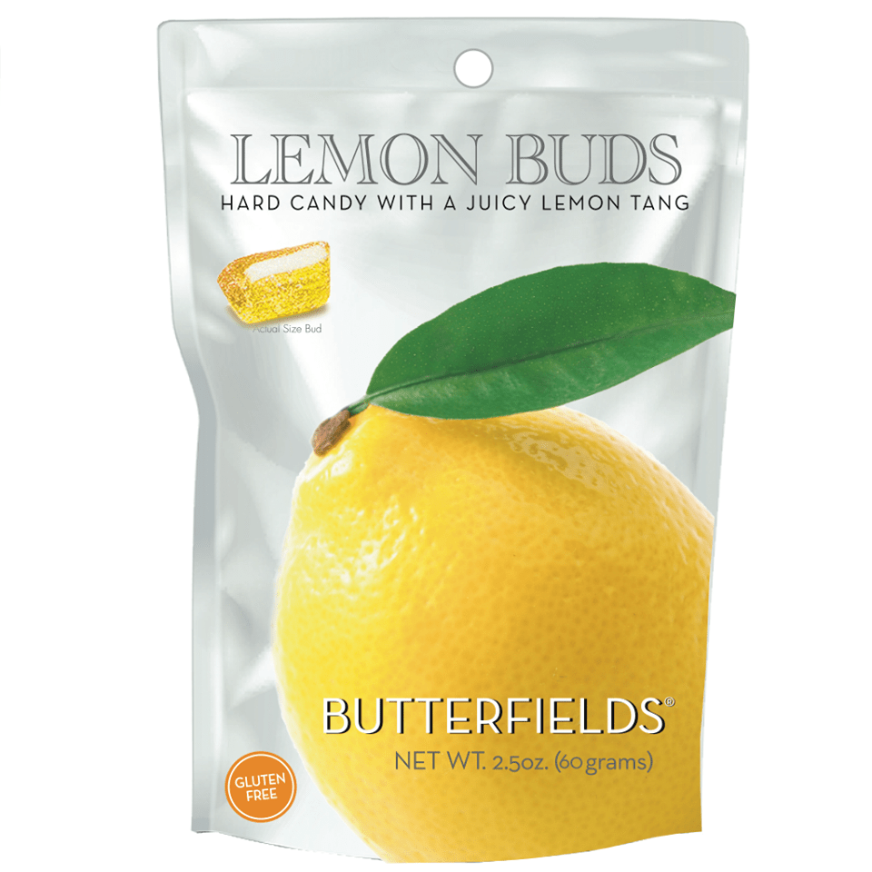 Butterfields Candy - 2.5oz Lemon Buds - Purses & Pearls