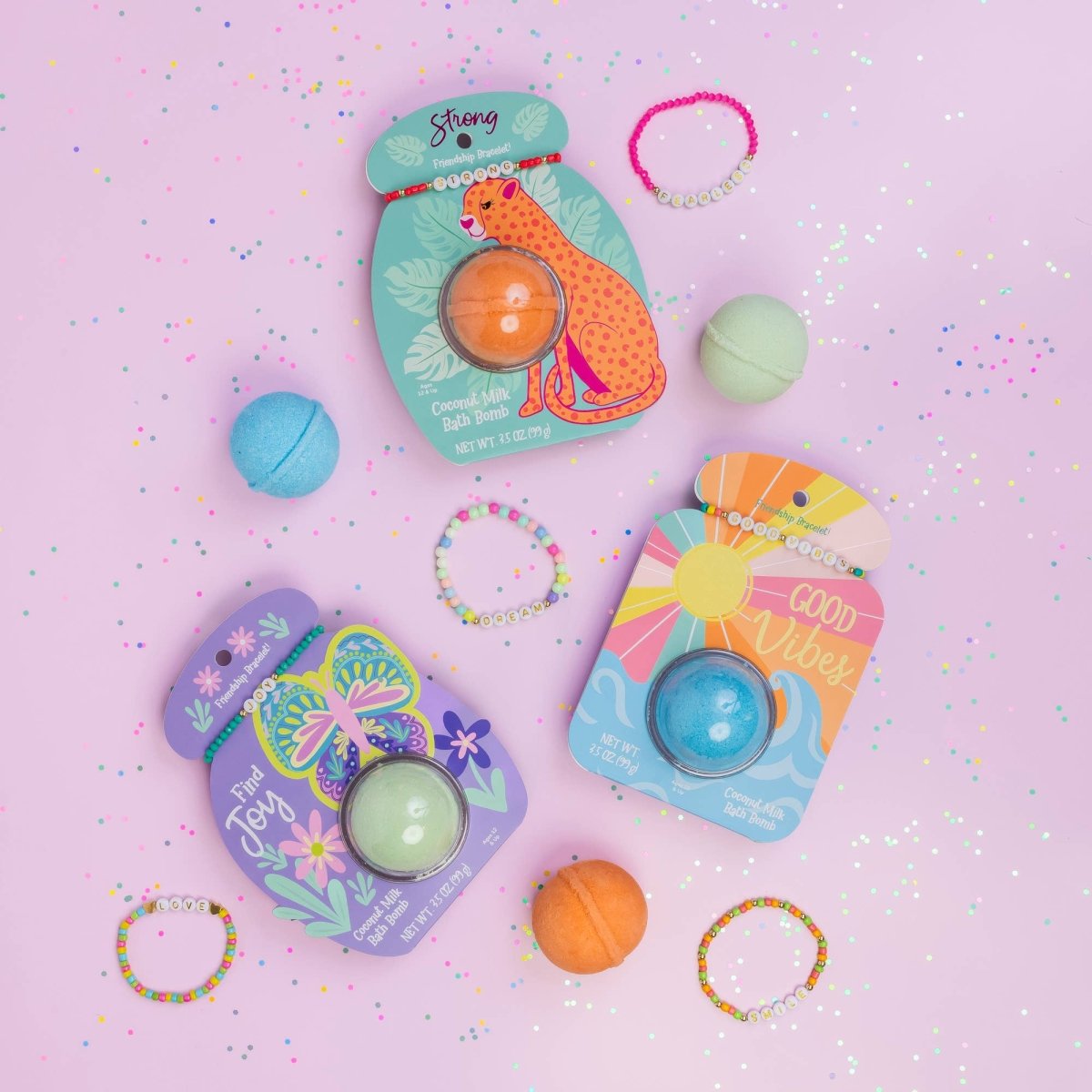 Cait + Co - Friendship Bracelet Bath Bomb - Lucky | Forever Young Collection - Purses & Pearls