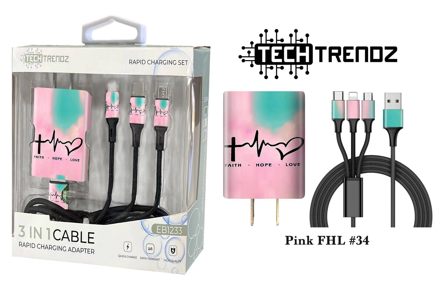 Tech Trendz - Quick Charging All In One Set