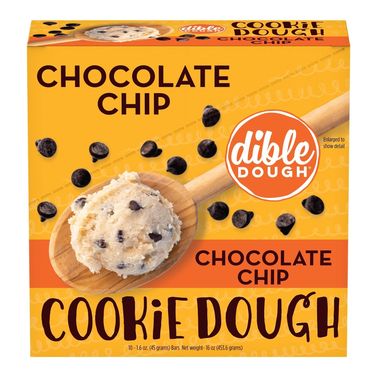 Dible Dough, LLC - Chocolate Chip Cookie Dough Bar - Purses & Pearls