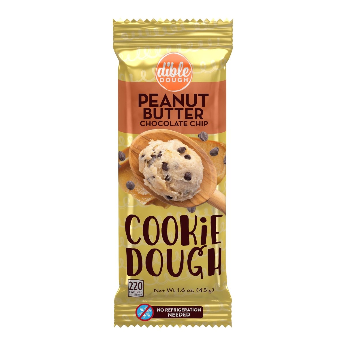 Dible Dough, LLC - Peanut Butter with Chocolate Chips Cookie Dough Bar - Purses & Pearls