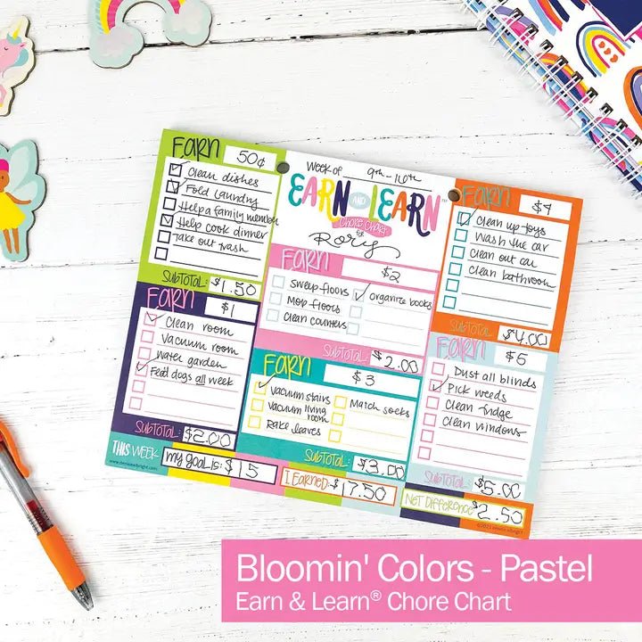 Earn & Learn Chore Chart - Purses & Pearls