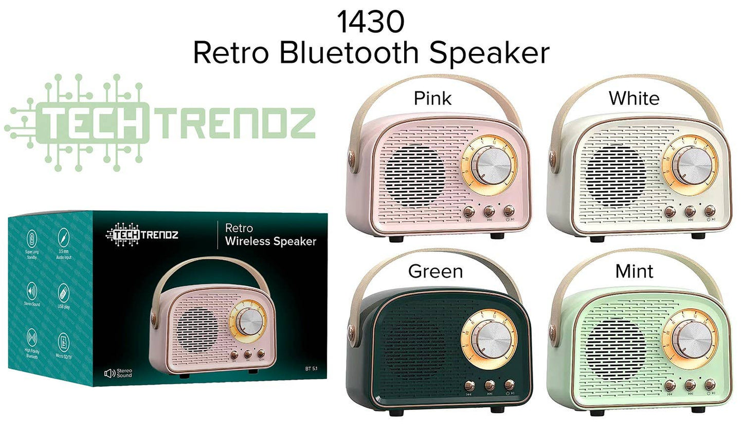 Tech Trendz - Retro Bluetooth Speaker