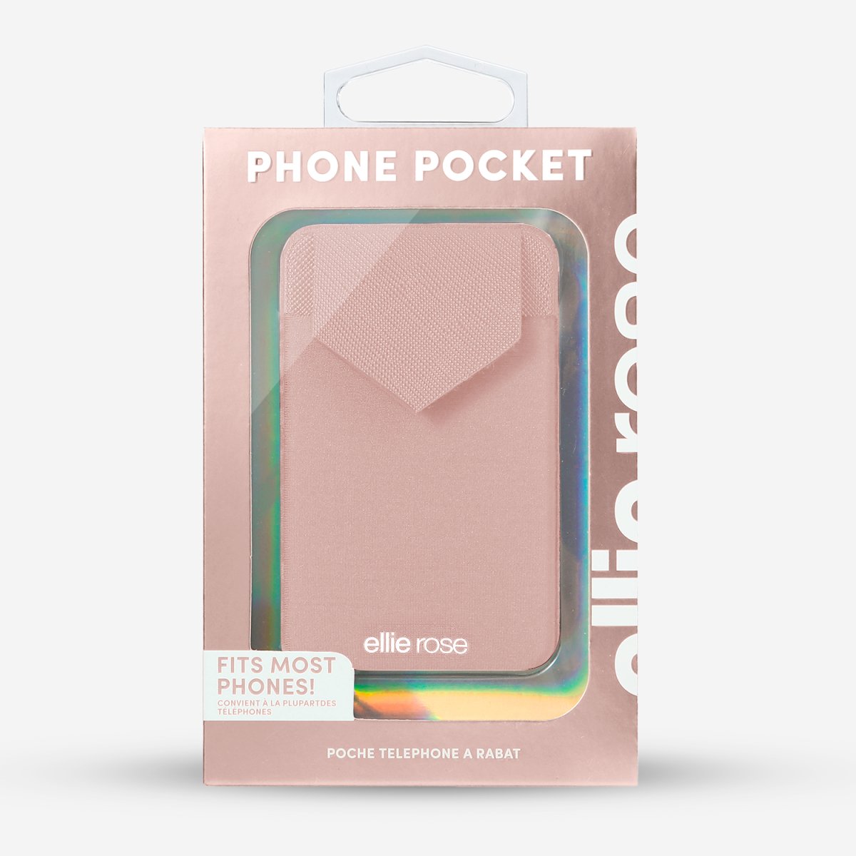 Ellie Rose - Stick - On Phone Pocket (Blush) - Purses & Pearls