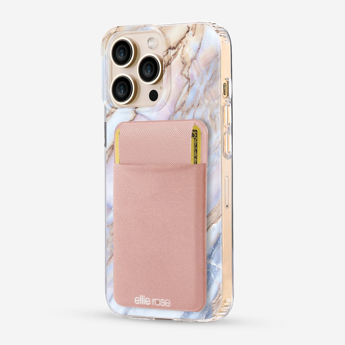 Ellie Rose - Stick - On Phone Pocket (Blush) - Purses & Pearls