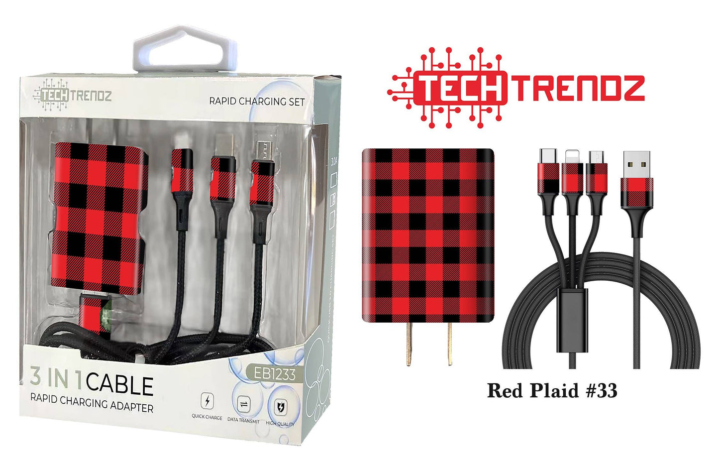 Tech Trendz - Quick Charging All In One Set