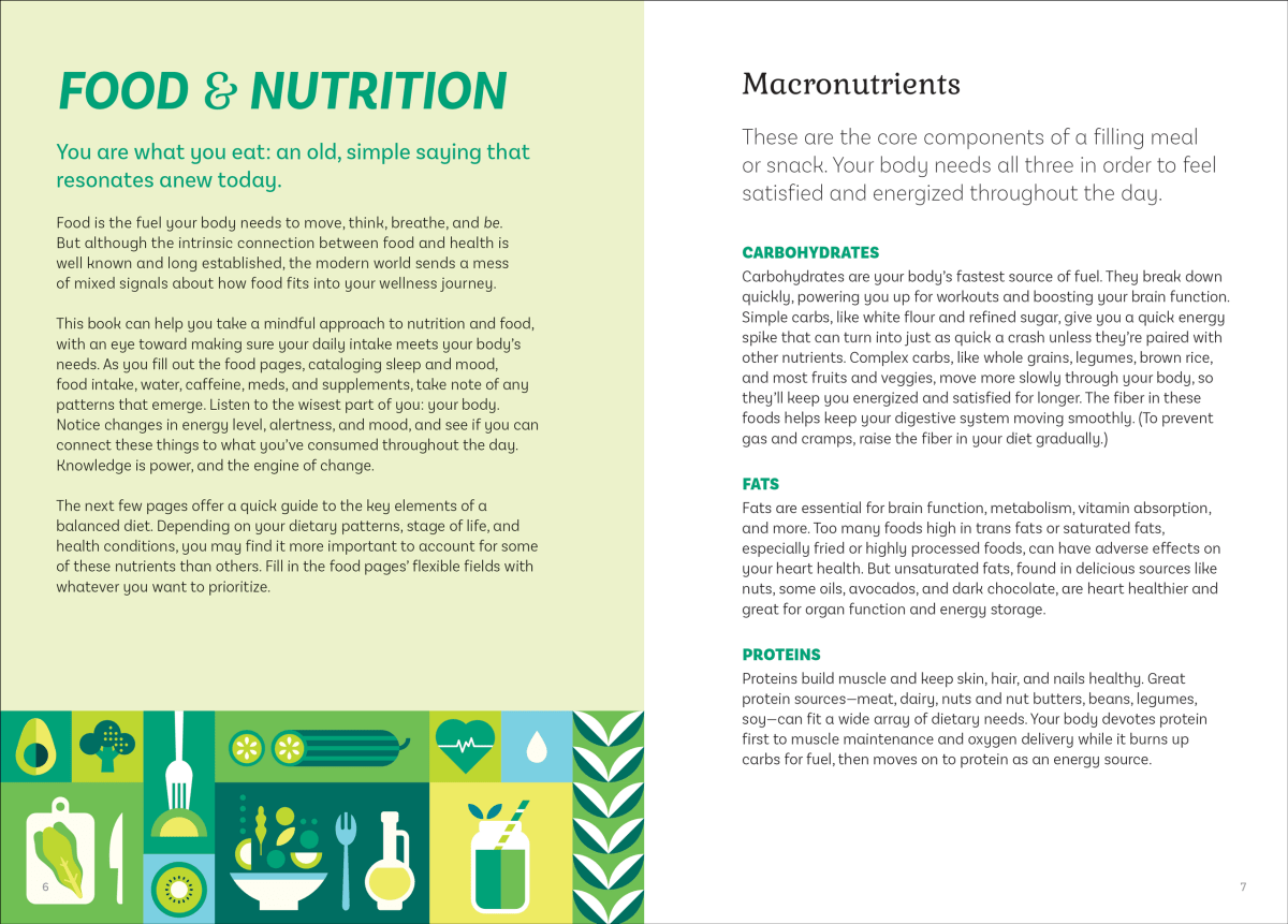 Food & Fitness Logbook - Purses & Pearls