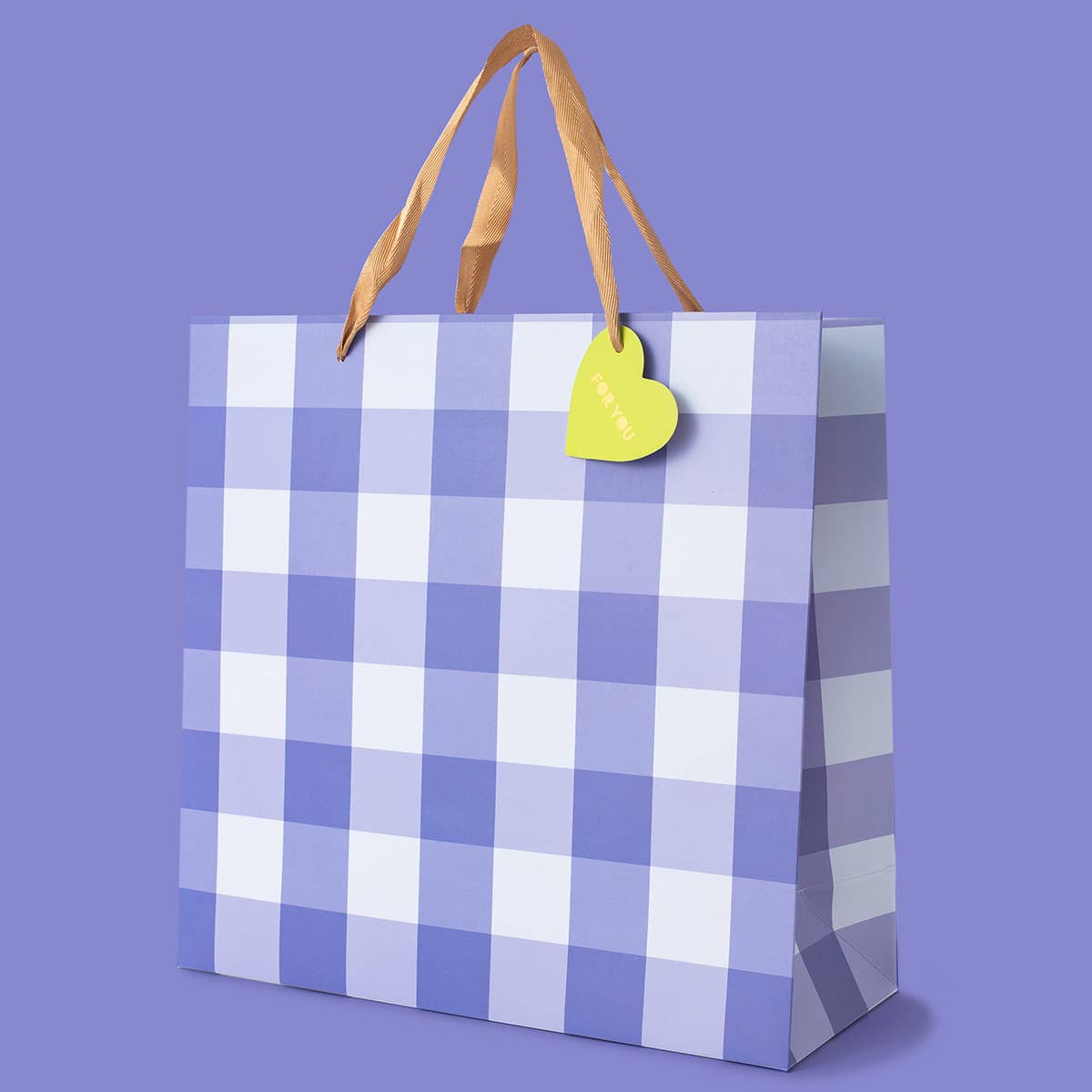 Gift Bags - Blue Gingham - Assorted Sizes to Choose From - Purses & Pearls