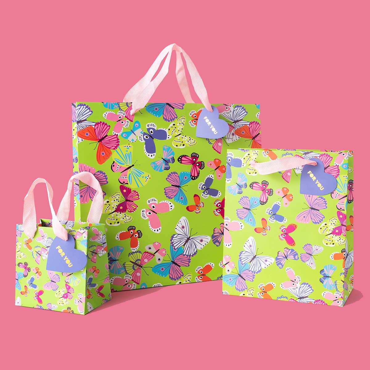 Gift Bags - Butterflies - Assorted Sizes to Choose From - Purses & Pearls