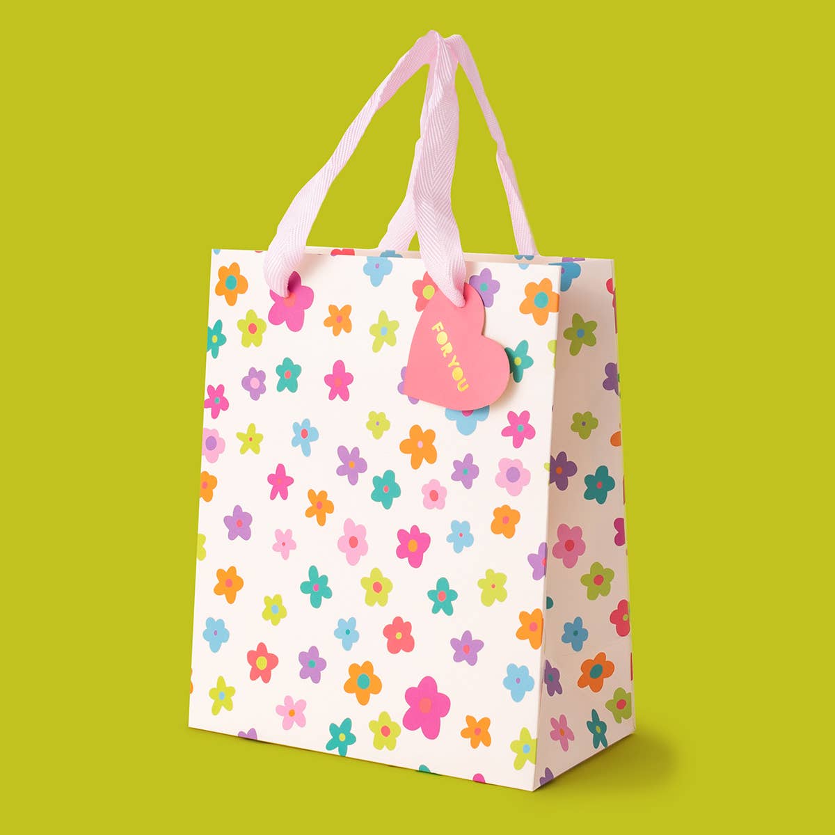 Gift Bags - Happy Flowers - Assorted Sizes to Choose From - Purses & Pearls