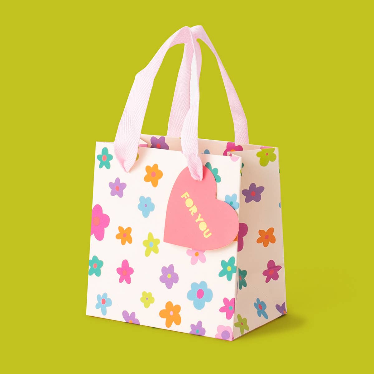 Gift Bags - Happy Flowers - Assorted Sizes to Choose From - Purses & Pearls