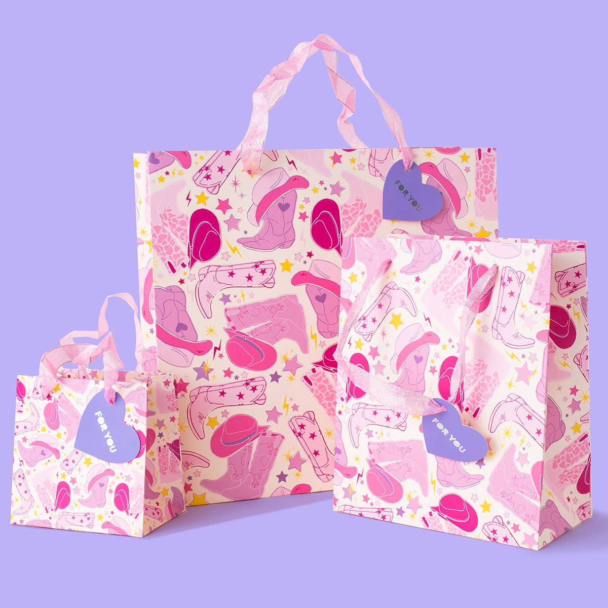 Gift Bags - Let's Go Girl - Assorted Sizes to Choose From - Purses & Pearls