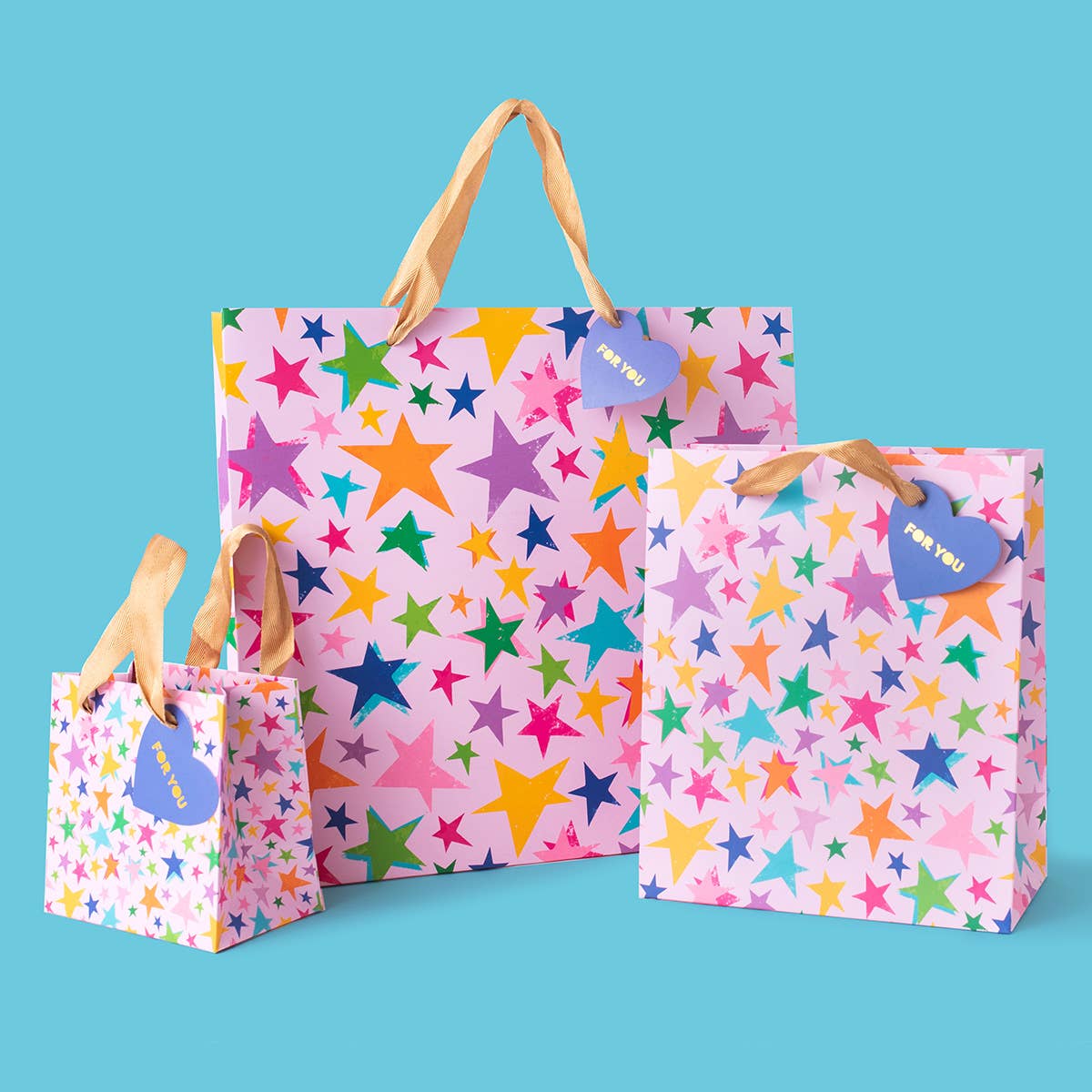 Gift Bags - Stars - Assorted Sizes to Choose From - Purses & Pearls