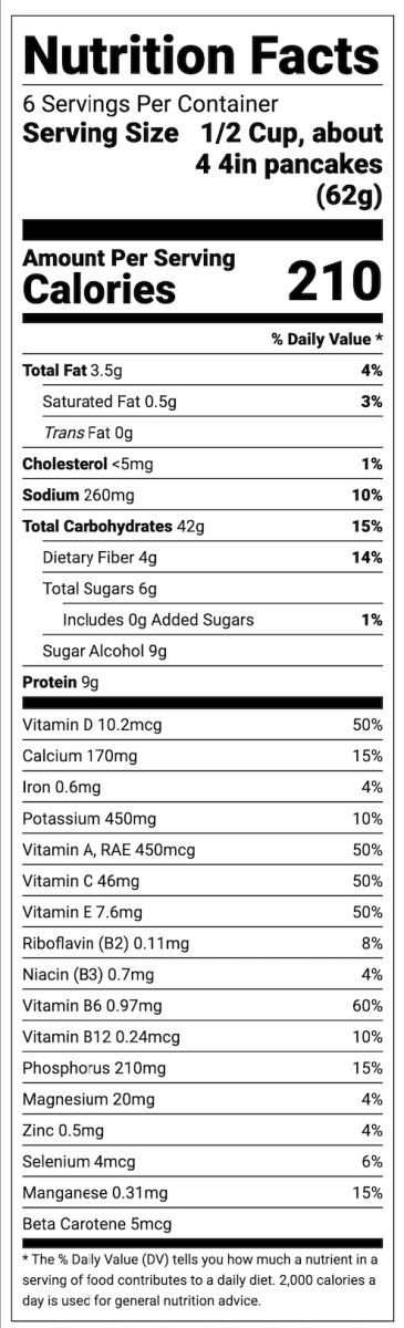 Hidden Foods Gluten Free Homestyle Pancake Mix - Purses & Pearls