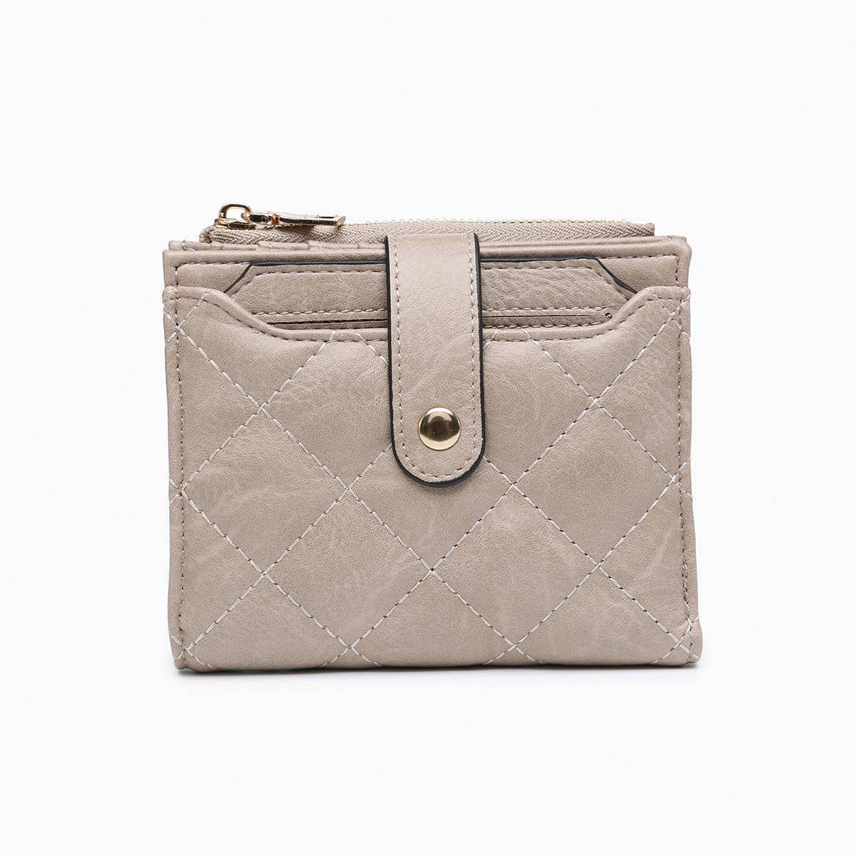 Jen & Co. - WL2228 Melody Quilted Zip Top Wallet - Purses & Pearls