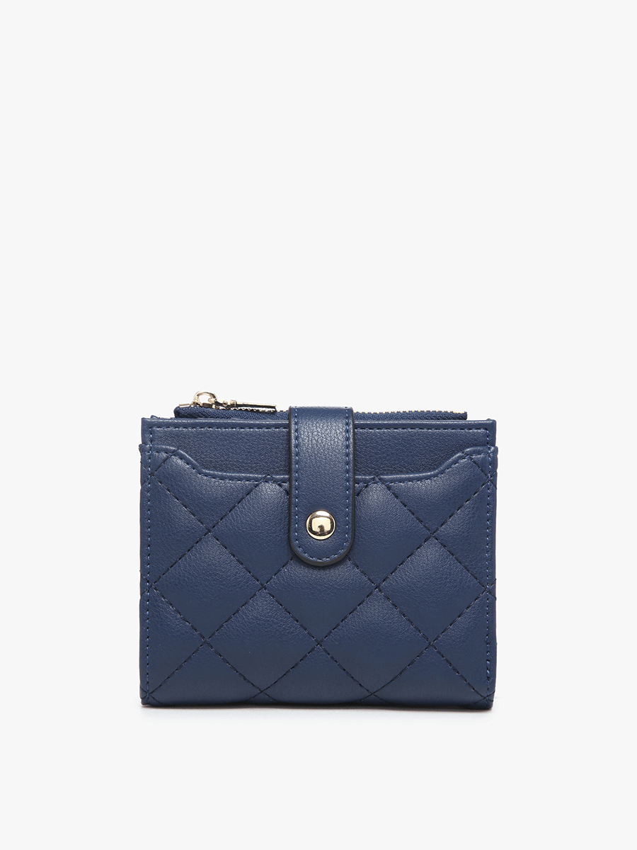 Jen & Co. - WL2228 Melody Quilted Zip Top Wallet - Purses & Pearls