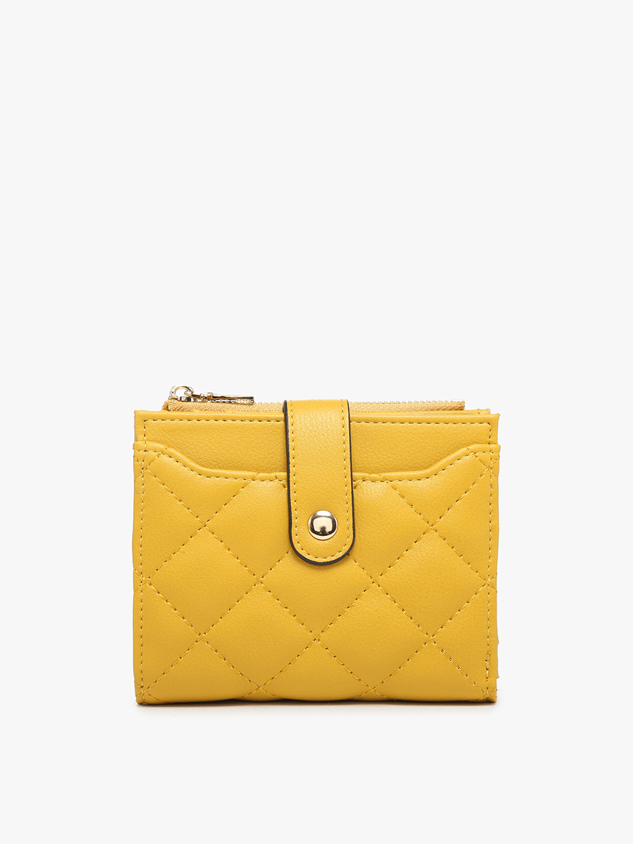 Jen & Co. - WL2228 Melody Quilted Zip Top Wallet - Purses & Pearls