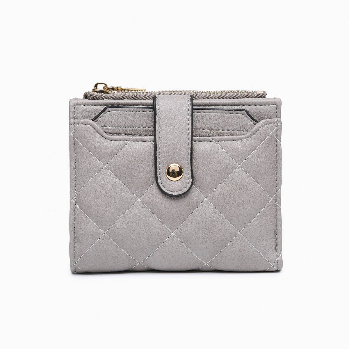 Jen & Co. - WL2228 Melody Quilted Zip Top Wallet - Purses & Pearls