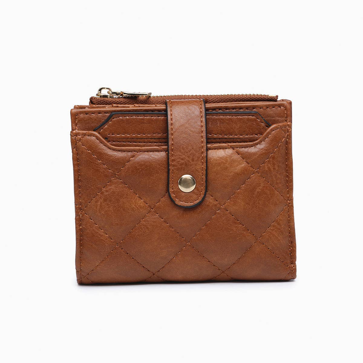 Jen & Co. - WL2228 Melody Quilted Zip Top Wallet - Purses & Pearls