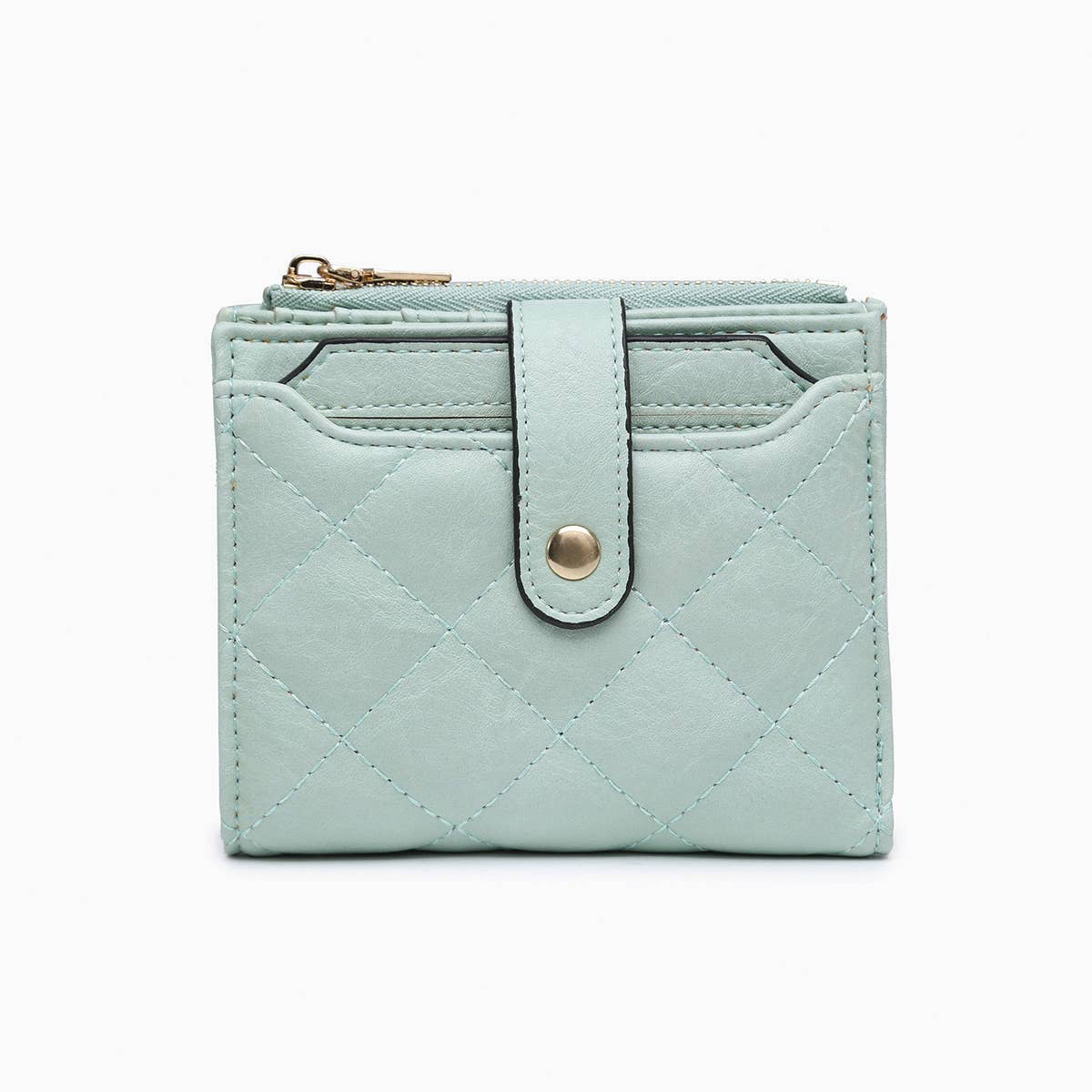 Jen & Co. - WL2228 Melody Quilted Zip Top Wallet - Purses & Pearls