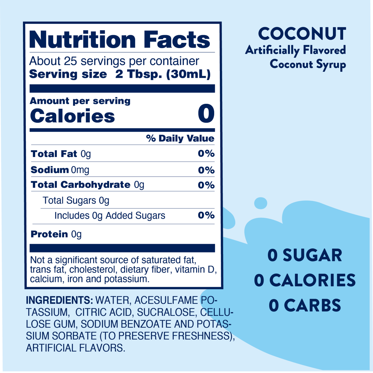 Jordan's Skinny Mixes - Sugar Free Coconut Syrup - Purses & Pearls