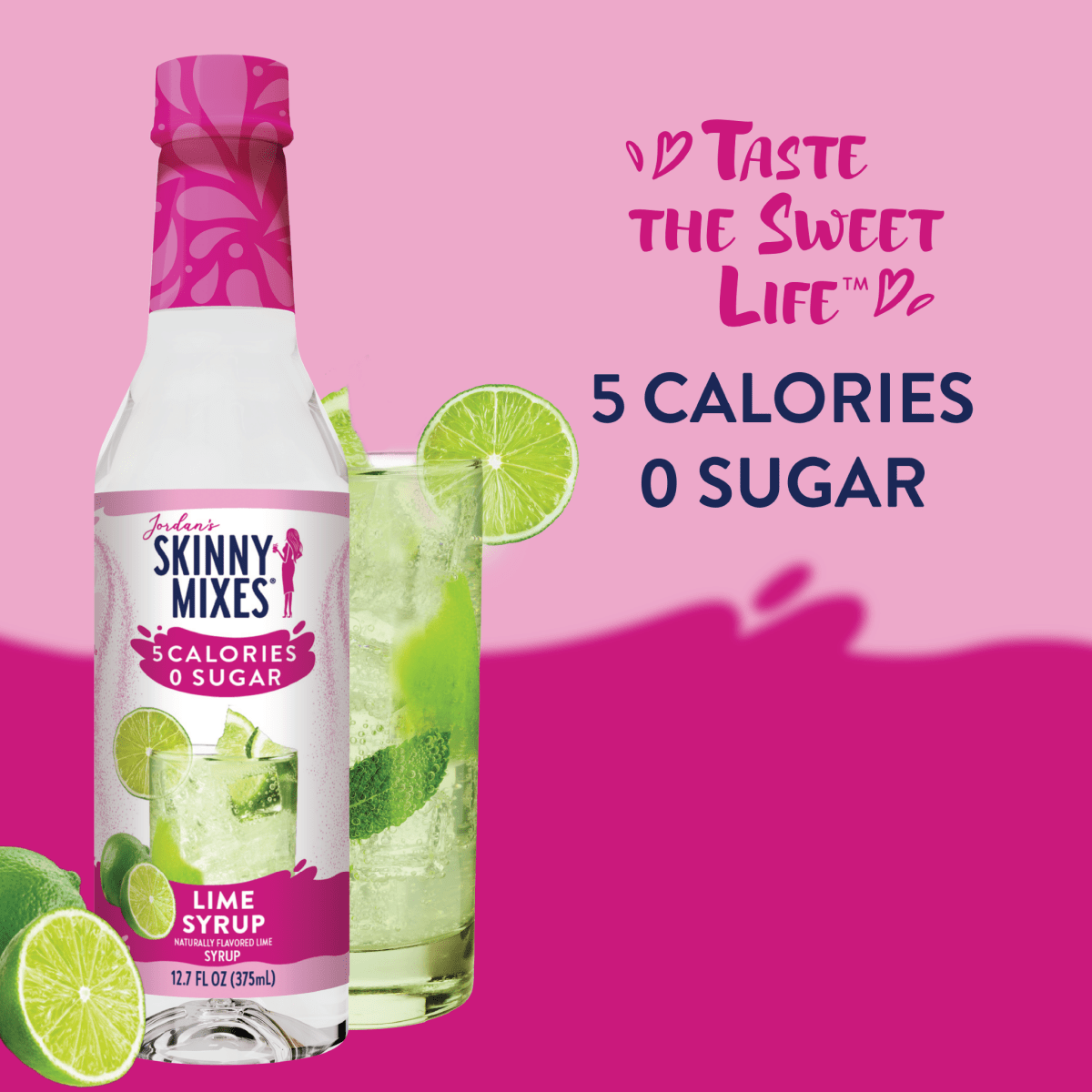 Jordan's Skinny Mixes - Sugar Free Lime Syrup - 375ml - Purses & Pearls