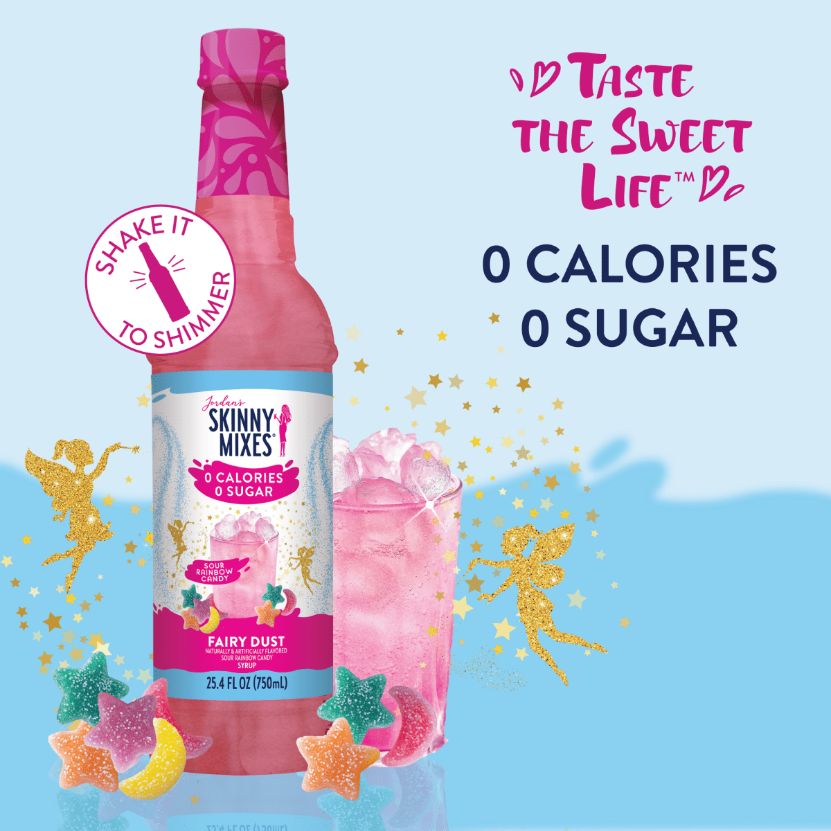 Jordan's Skinny Mixes - Sugar Free Sour Fairy Dust Syrup - Purses & Pearls