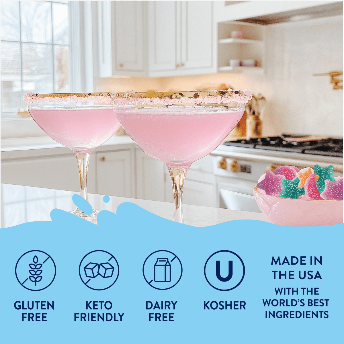 Jordan's Skinny Mixes - Sugar Free Sour Fairy Dust Syrup - Purses & Pearls