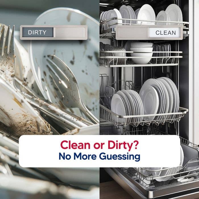 Kitchen Clean/Dirty Dishwasher Magnet - Purses & Pearls