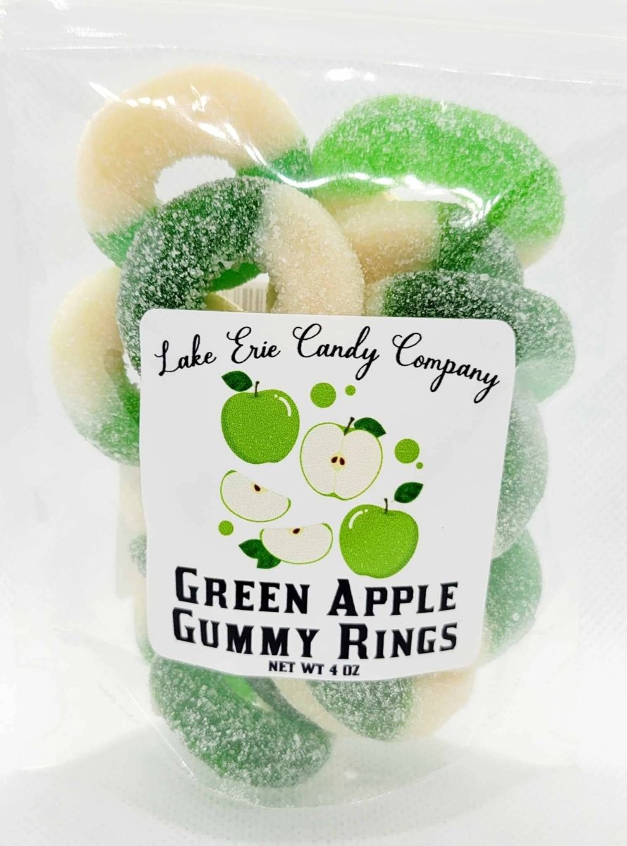 Lake Erie Candy Company - Green Apple Gummy Rings - Purses & Pearls