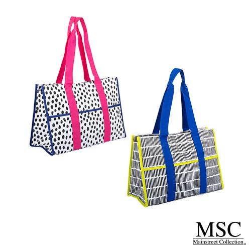 Mainstreet Collection - Pocket Tote Bag - Purses & Pearls