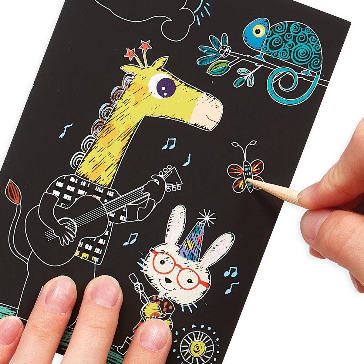 Mini Scratch & Scribble Art Kit: Safari Party - Purses & Pearls