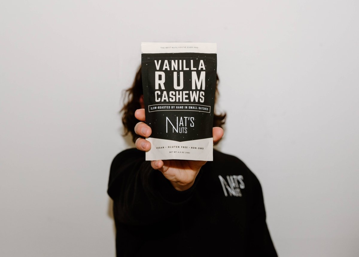 Nat's Nuts - Vanilla Rum Cashews - Purses & Pearls