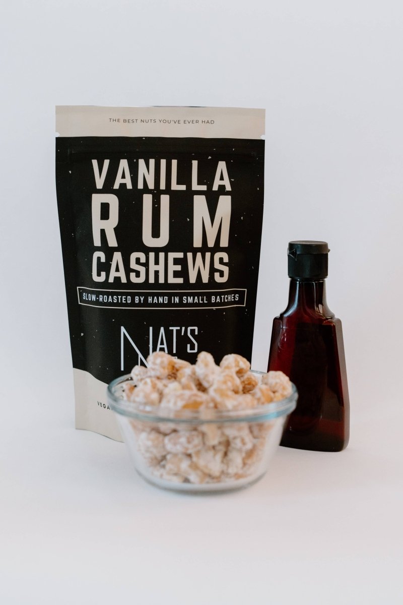 Nat's Nuts - Vanilla Rum Cashews - Purses & Pearls