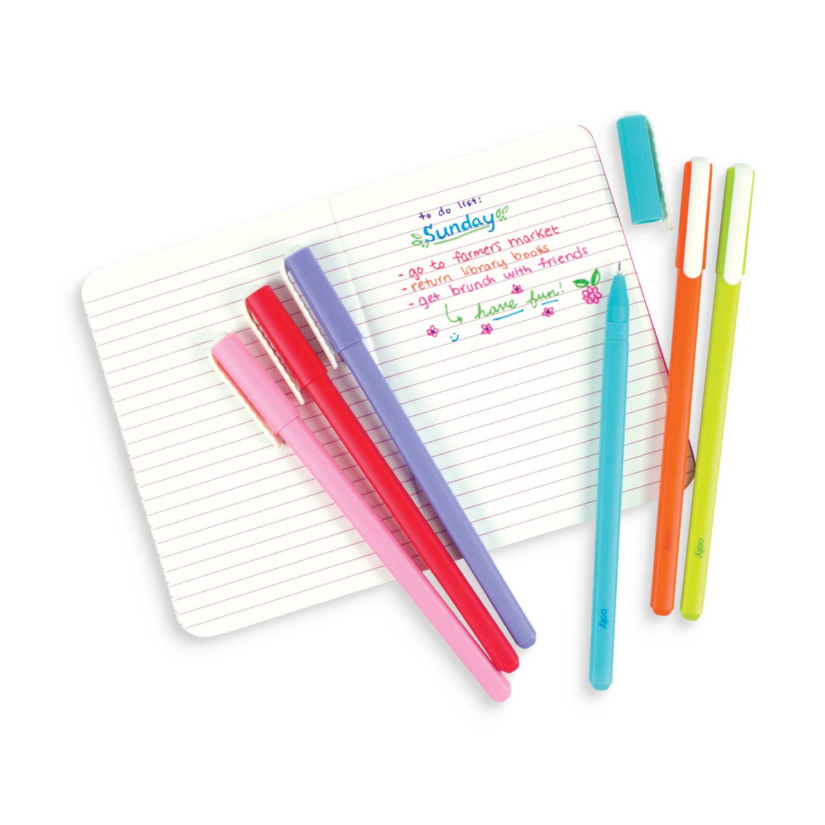 OOLY - Fine Lines Gel pens set of 6 - Purses & Pearls