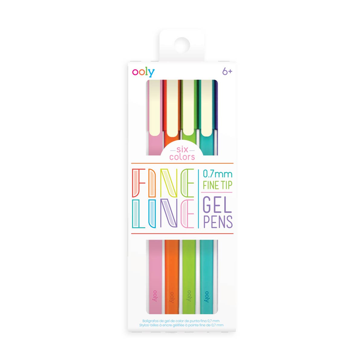 OOLY - Fine Lines Gel pens set of 6 - Purses & Pearls