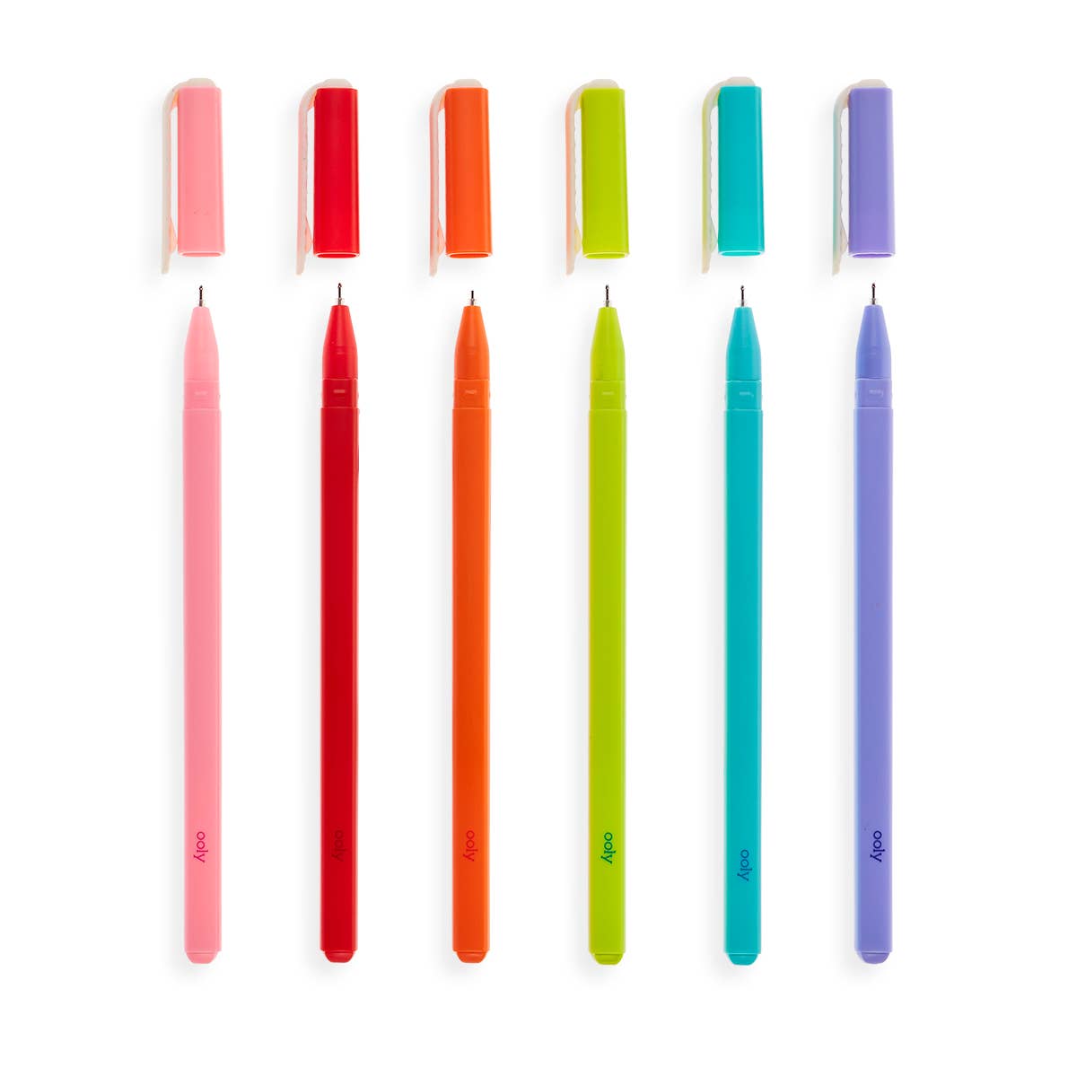 OOLY - Fine Lines Gel pens set of 6 - Purses & Pearls