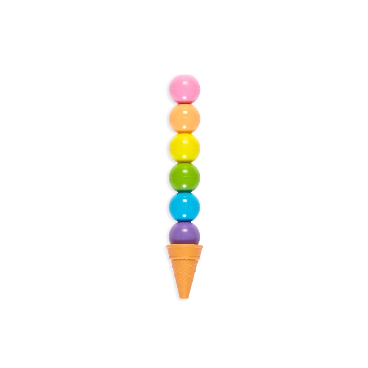 OOLY - Rainbow Scoops Vanilla Scented Stacking Erasable Crayons - Purses & Pearls