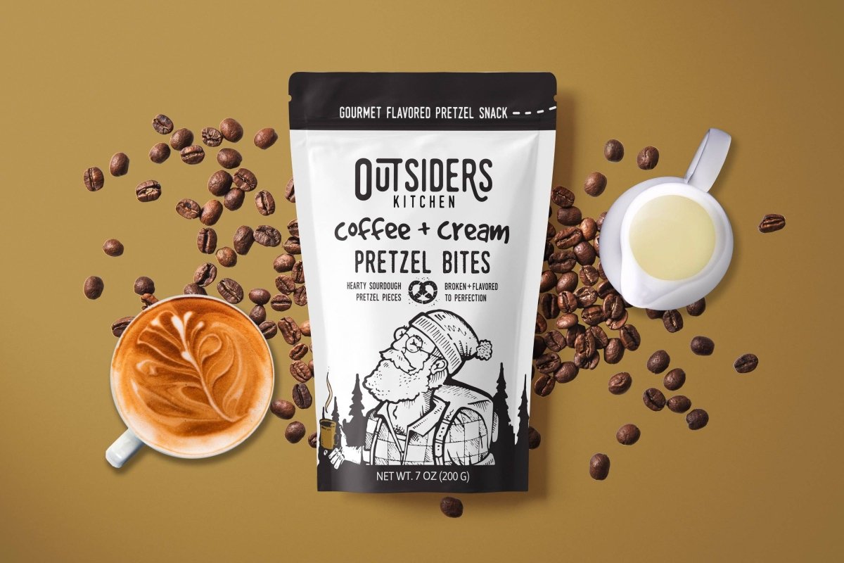 Outsiders Kitchen - Coffee + Cream Pretzel Bites - Purses & Pearls