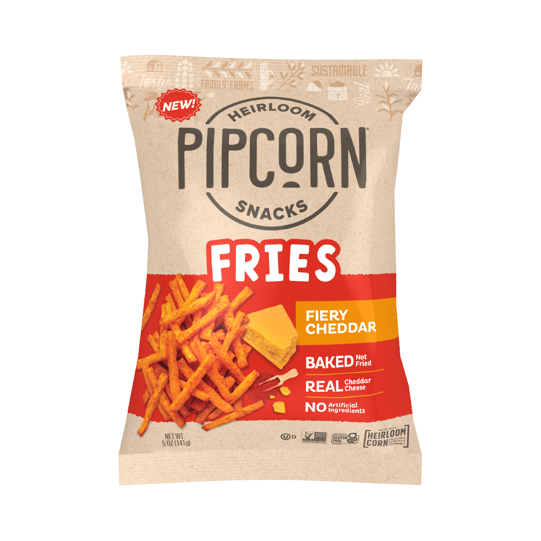 Pipcorn - Fiery Cheddar Fries, 5oz - Purses & Pearls