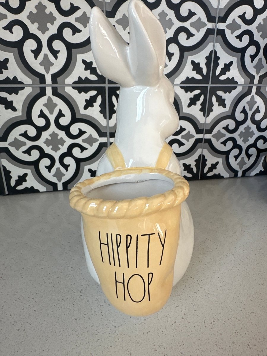 Rae Dunn - "Hippity Hop" - 11” tall - Purses & Pearls