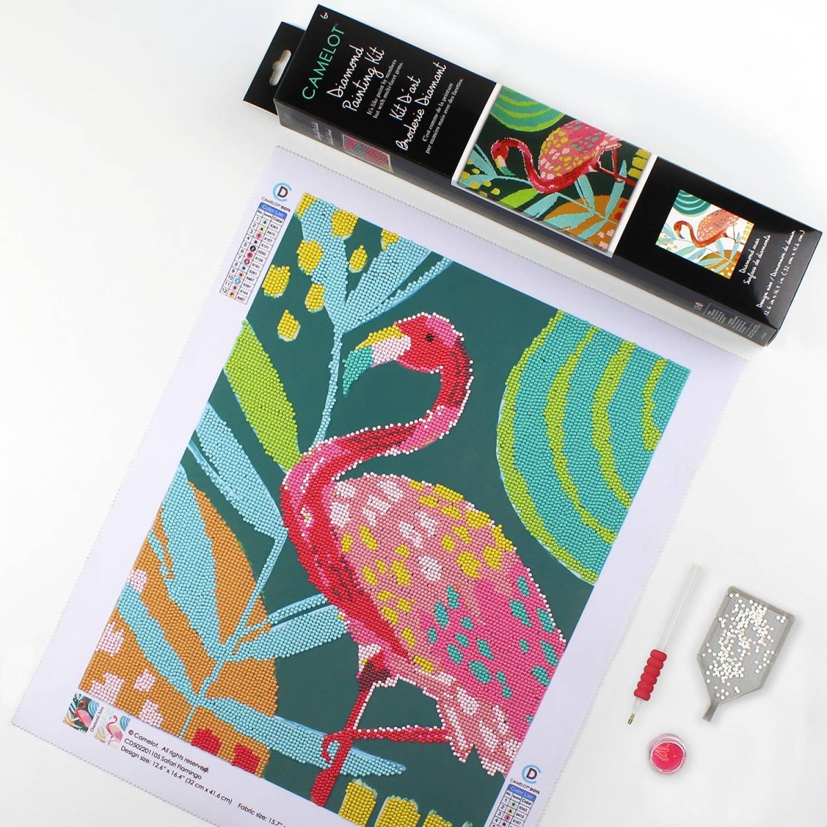 Safari Flamingo Diamond Painting Kit - Purses & Pearls