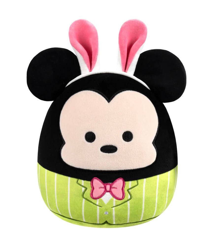 Squishmallow Easter Disney Plush Toy 8" Mickey w/Bunny Ears - Purses & Pearls