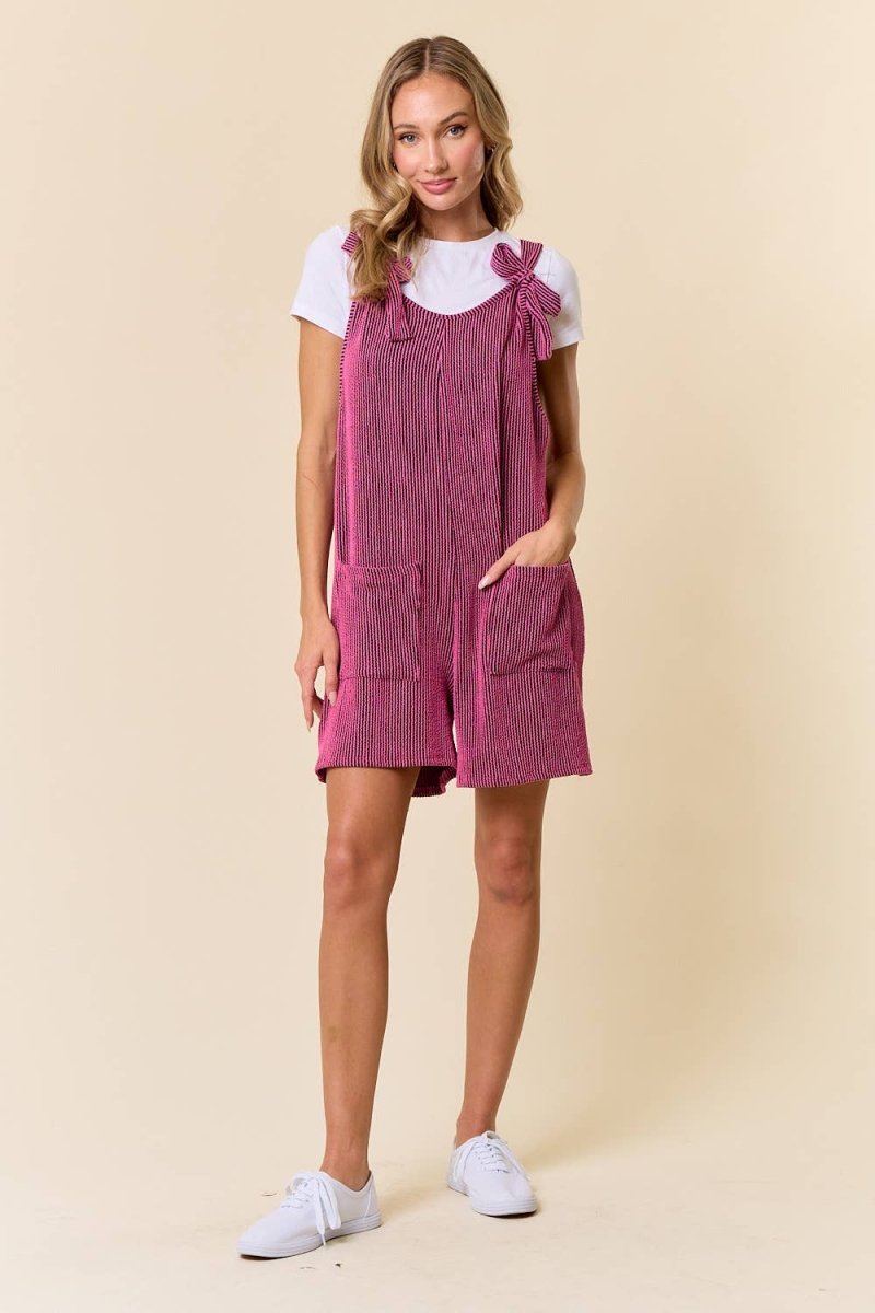 Stripes and colors Romper - Purses & Pearls