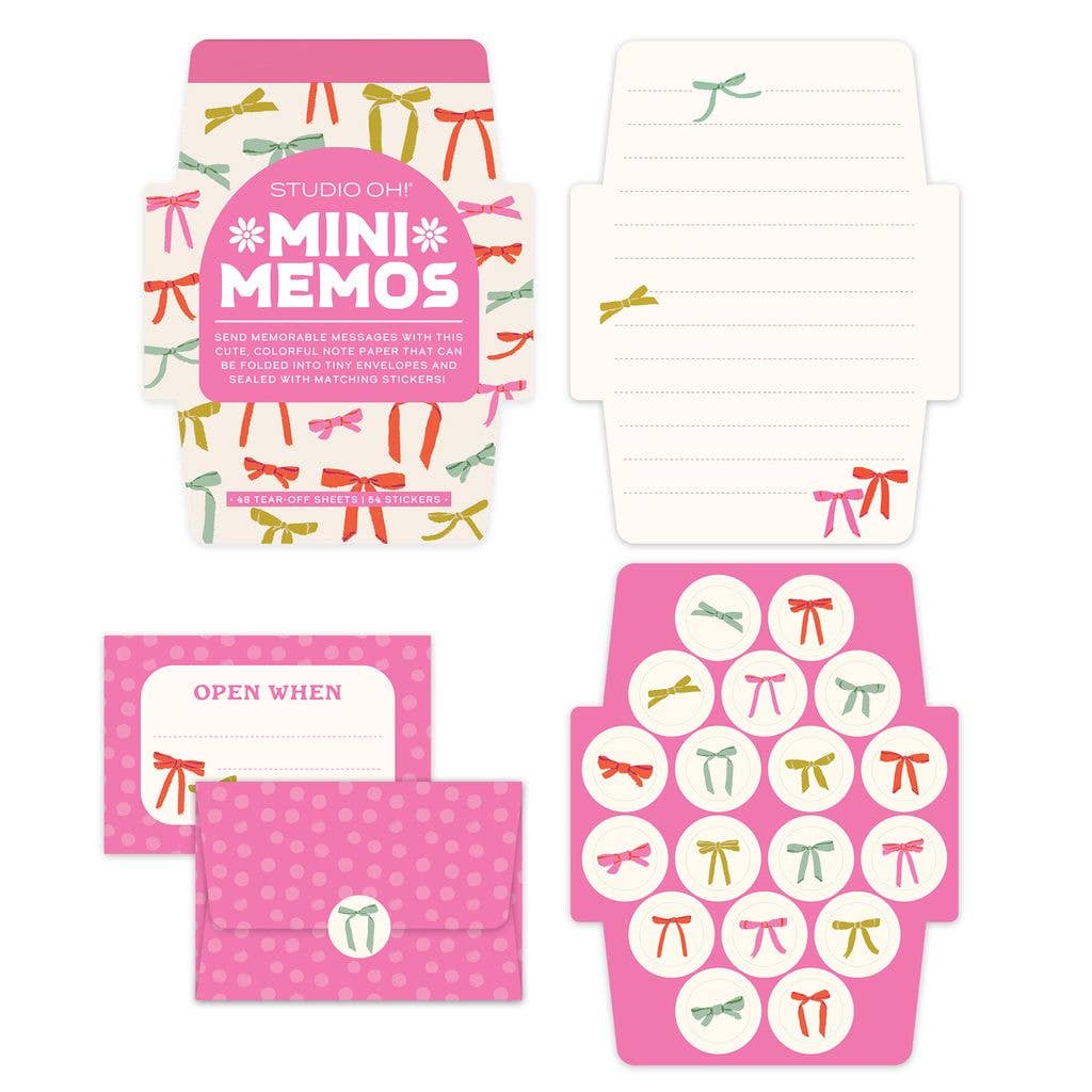 Studio Oh! - Put a Bow on It Mini Memos with Stickers - Purses & Pearls