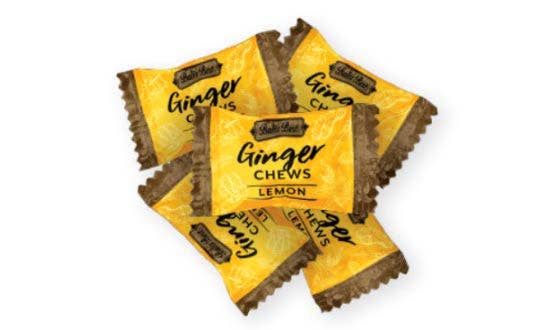 Sunflower Food Company - BALI’S BEST GINGER CHEWS – LEMON (5.08 OZ BAG) - Purses & Pearls