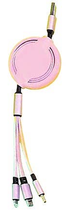 Tech Trendz - 3in1 Retractable Charging Cable - Purses & Pearls
